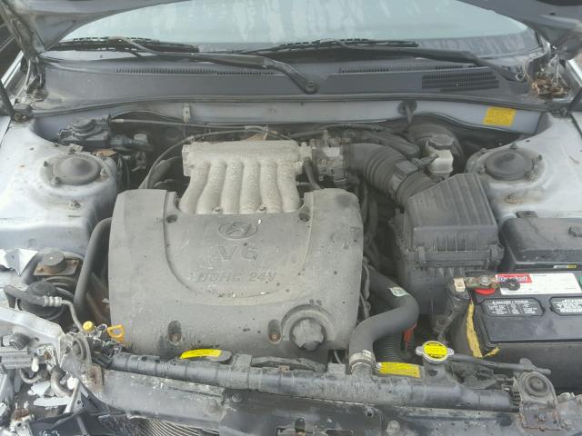 KMHWF35H25A130173 - 2005 HYUNDAI SONATA GLS SILVER photo 7