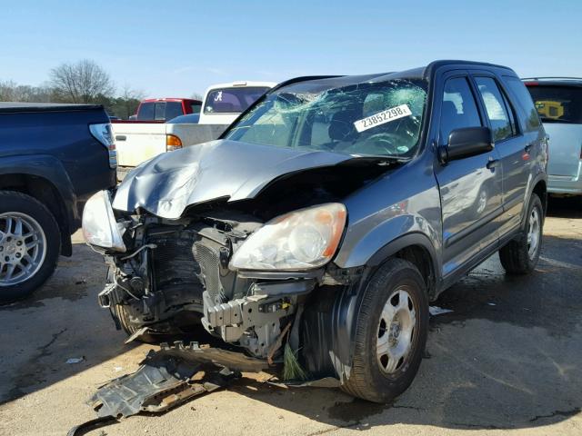 SHSRD78516U400589 - 2006 HONDA CR-V LX GRAY photo 2