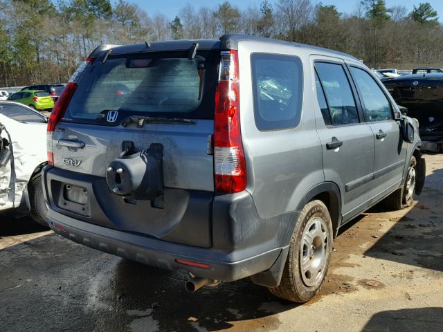 SHSRD78516U400589 - 2006 HONDA CR-V LX GRAY photo 4