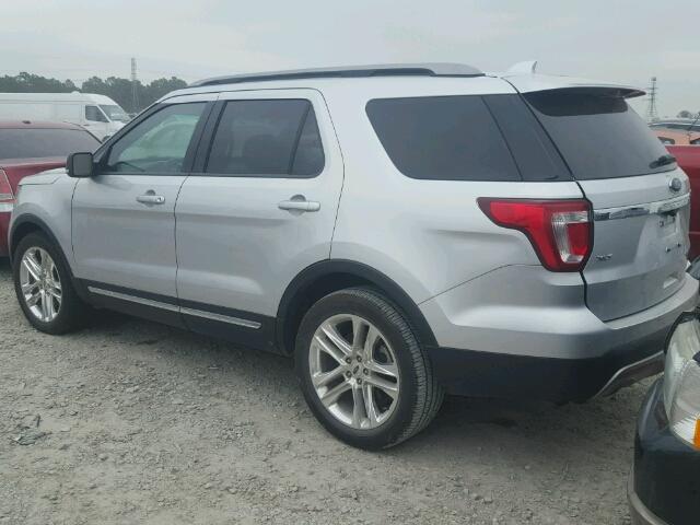 1FM5K7D85HGA22132 - 2017 FORD EXPLORER X SILVER photo 3