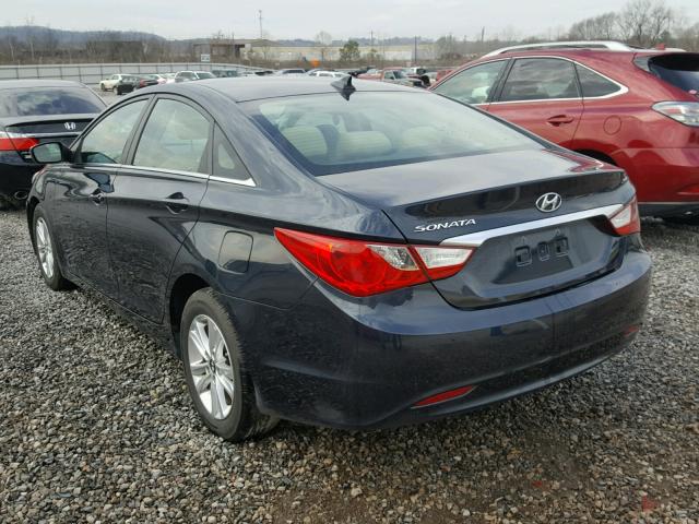 5NPEB4AC1DH740486 - 2013 HYUNDAI SONATA GLS BLACK photo 3