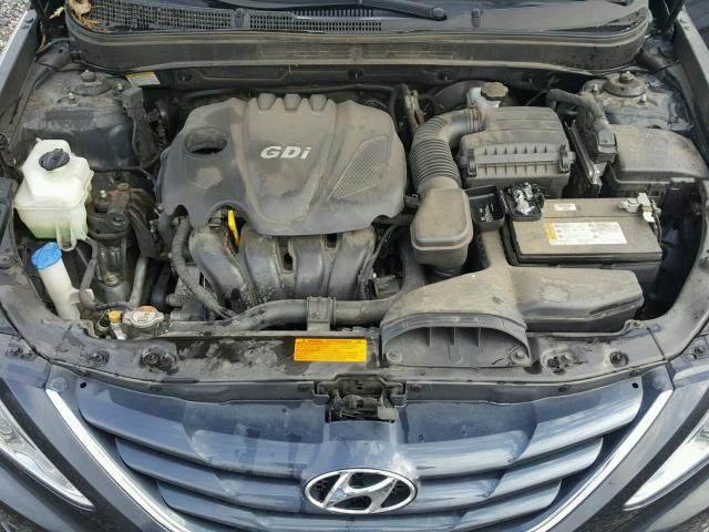 5NPEB4AC1DH740486 - 2013 HYUNDAI SONATA GLS BLACK photo 7