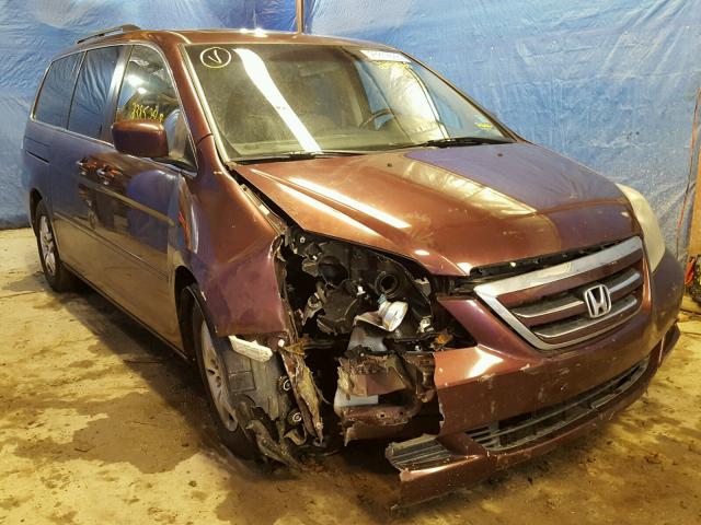 5FNRL38667B448229 - 2007 HONDA ODYSSEY EX MAROON photo 1