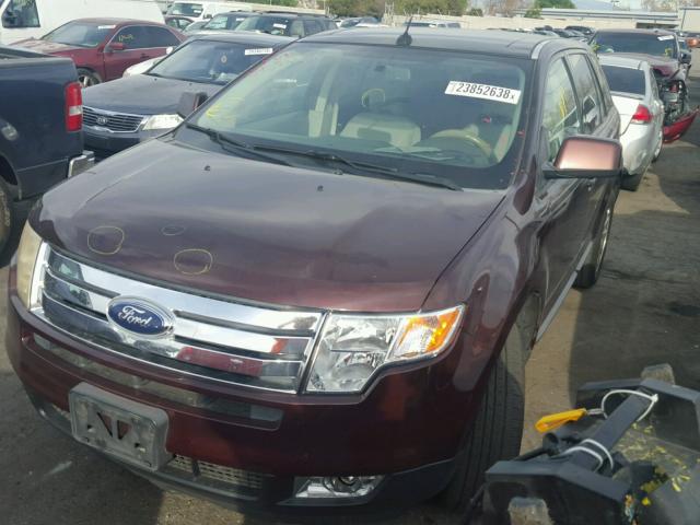 2FMDK38C99BA70132 - 2009 FORD EDGE SEL BURGUNDY photo 2