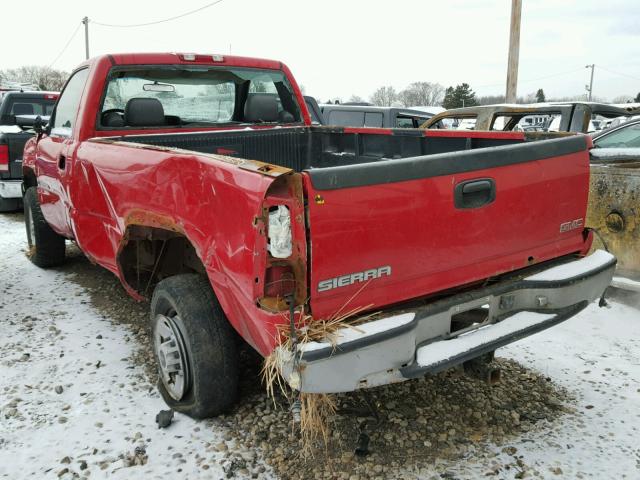 1GTHC24U34E335913 - 2004 GMC SIERRA C25 RED photo 3