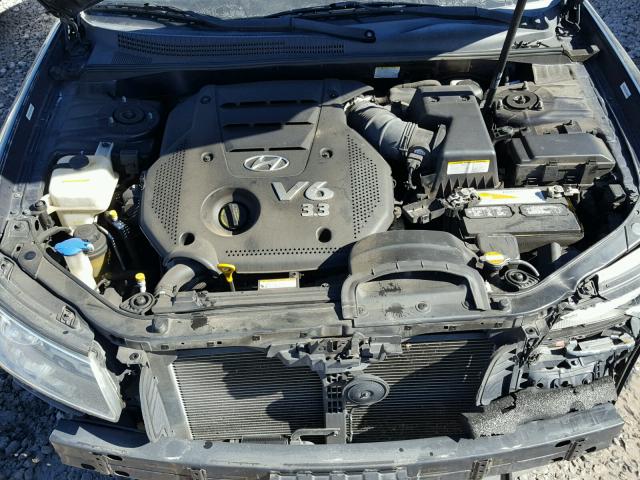 5NPEU46F08H365631 - 2008 HYUNDAI SONATA SE BLUE photo 7