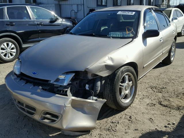 1G1JF5249Y7211645 - 2000 CHEVROLET CAVALIER L TAN photo 2