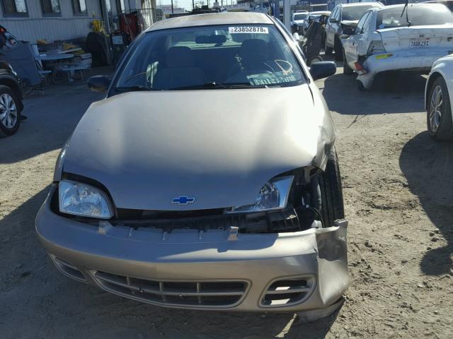 1G1JF5249Y7211645 - 2000 CHEVROLET CAVALIER L TAN photo 9