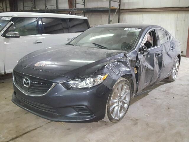 JM1GJ1V5XF1216351 - 2015 MAZDA 6 TOURING GRAY photo 2