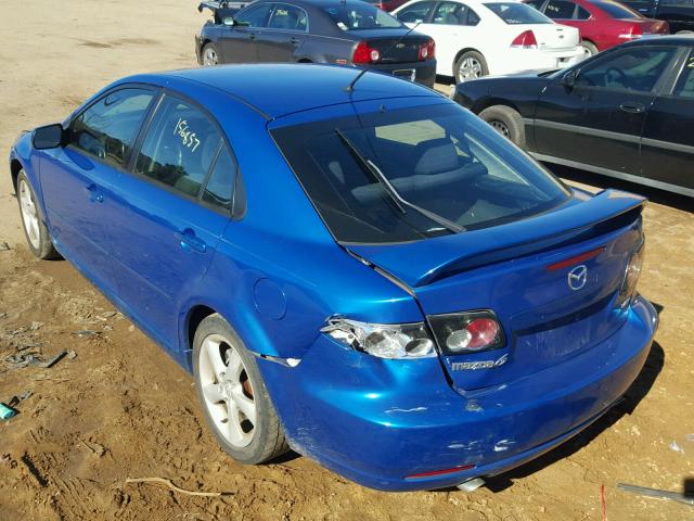 1YVHP84D175M02286 - 2007 MAZDA 6 S BLUE photo 3