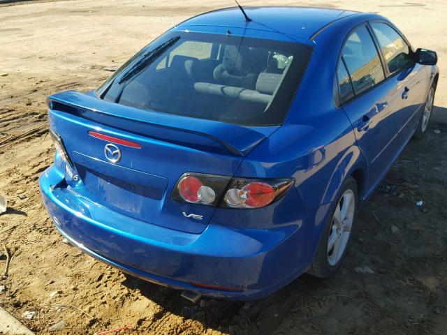 1YVHP84D175M02286 - 2007 MAZDA 6 S BLUE photo 4