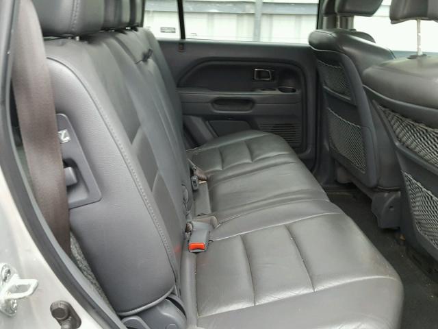 5FNYF18567B028324 - 2007 HONDA PILOT EXL SILVER photo 6