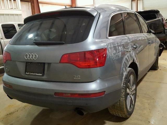 WA1BY74L08D026028 - 2008 AUDI Q7 3.6 QUA BLUE photo 4