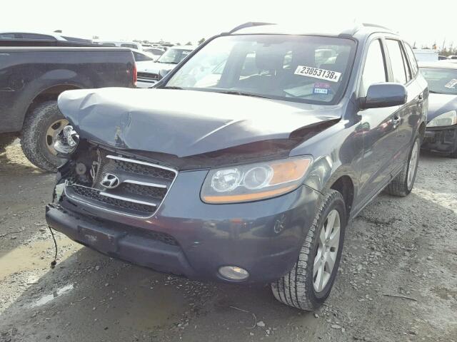 5NMSH13E98H150957 - 2008 HYUNDAI SANTA FE S BLUE photo 2