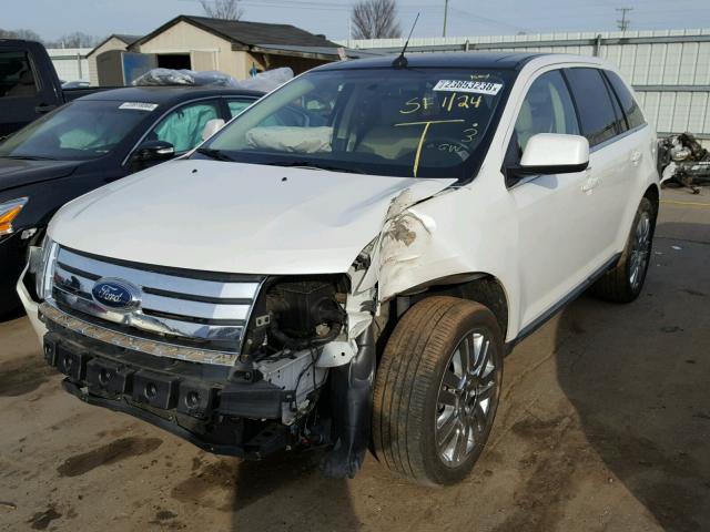 2FMDK3KC0ABB34040 - 2010 FORD EDGE LIMIT WHITE photo 2