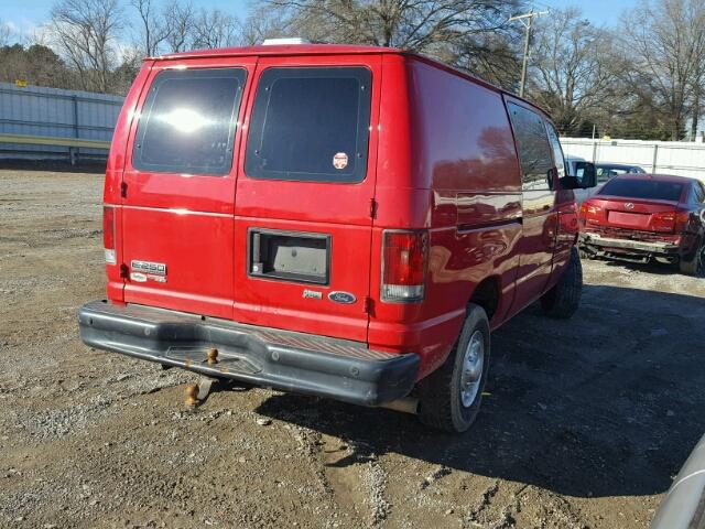 1FTNE2EL3CDA70322 - 2012 FORD ECONOLINE RED photo 4