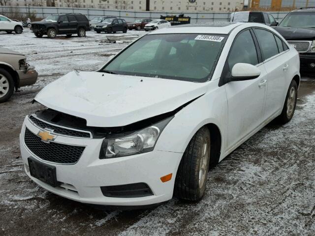 1G1PG5S93B7126245 - 2011 CHEVROLET CRUZE LT WHITE photo 2