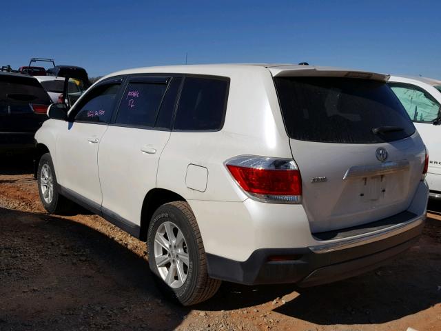 5TDZA3EH6BS016773 - 2011 TOYOTA HIGHLANDER WHITE photo 3