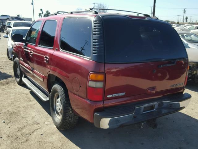 1GNEC13T23R241686 - 2003 CHEVROLET TAHOE C150 BURGUNDY photo 3