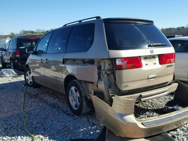 2HKRL18601H615469 - 2001 HONDA ODYSSEY EX TAN photo 3