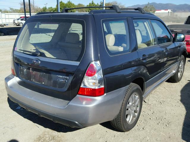 JF1SG67608H711296 - 2008 SUBARU FORESTER 2 BLACK photo 4