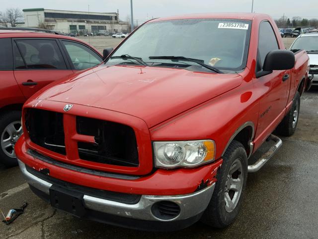 1D7HA16K84J244208 - 2004 DODGE RAM 1500 S RED photo 2