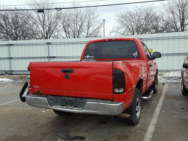 1D7HA16K84J244208 - 2004 DODGE RAM 1500 S RED photo 4