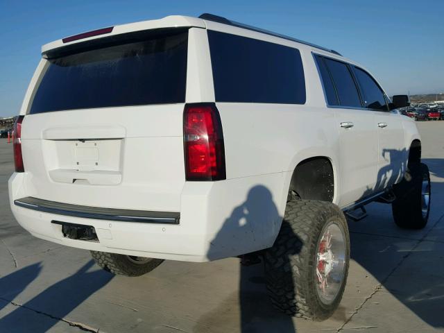 1GNSKKKC2FR140617 - 2015 CHEVROLET SUBURBAN K WHITE photo 4