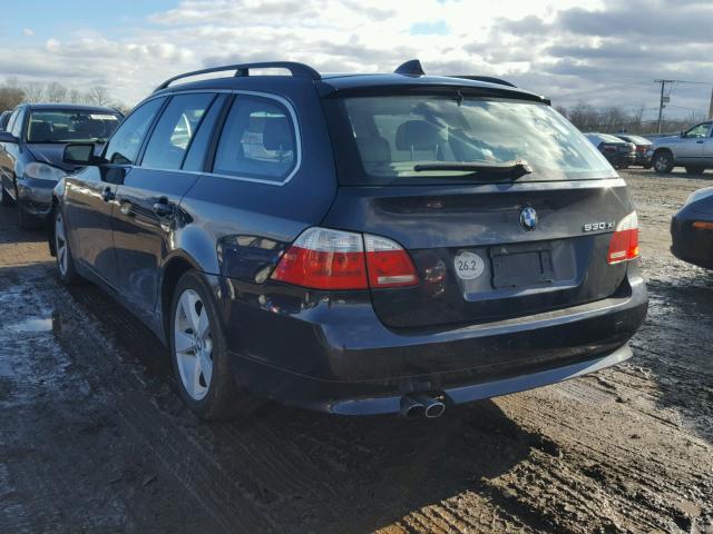 WBANN73586CN03304 - 2006 BMW 530 XIT BLUE photo 3