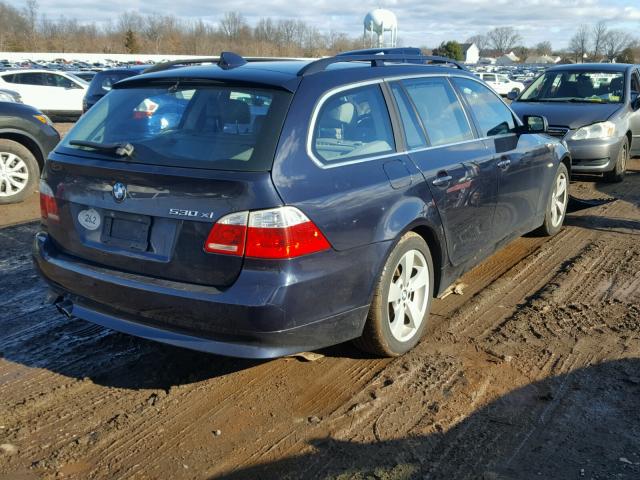 WBANN73586CN03304 - 2006 BMW 530 XIT BLUE photo 4