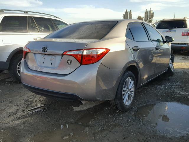 5YFBURHEXEP055067 - 2014 TOYOTA COROLLA L GRAY photo 4