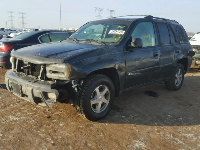 1GNDS13S832405957 - 2003 CHEVROLET TRAILBLAZE GRAY photo 2