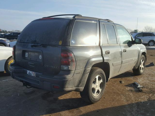 1GNDS13S832405957 - 2003 CHEVROLET TRAILBLAZE GRAY photo 4