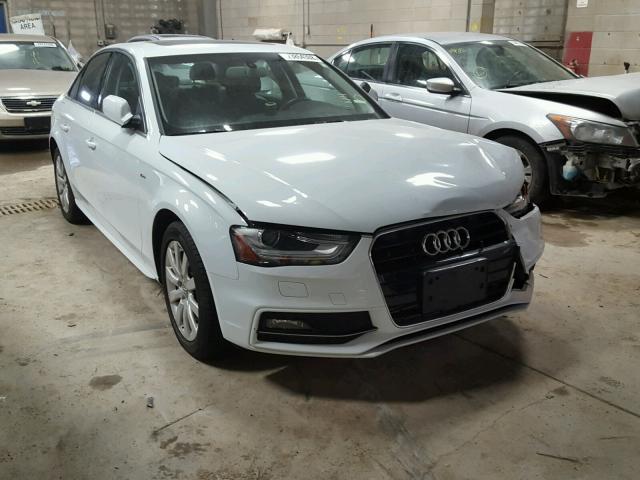 WAUAFAFLXFN031369 - 2015 AUDI A4 PREMIUM WHITE photo 1