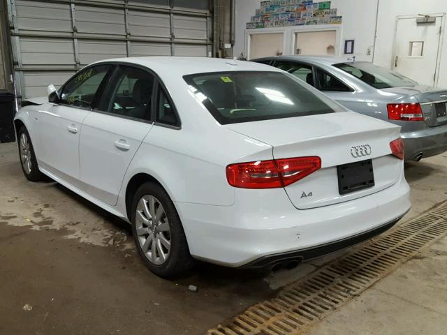 WAUAFAFLXFN031369 - 2015 AUDI A4 PREMIUM WHITE photo 3