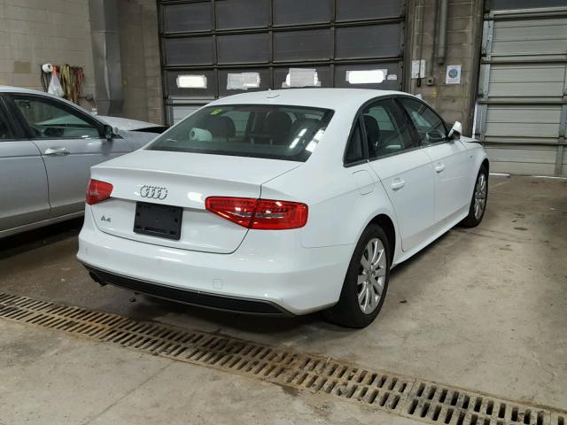 WAUAFAFLXFN031369 - 2015 AUDI A4 PREMIUM WHITE photo 4