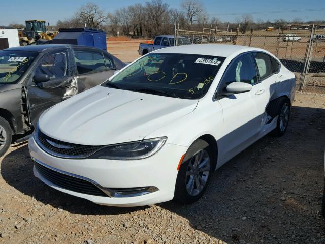 1C3CCCAB0FN577150 - 2015 CHRYSLER 200 LIMITE WHITE photo 2