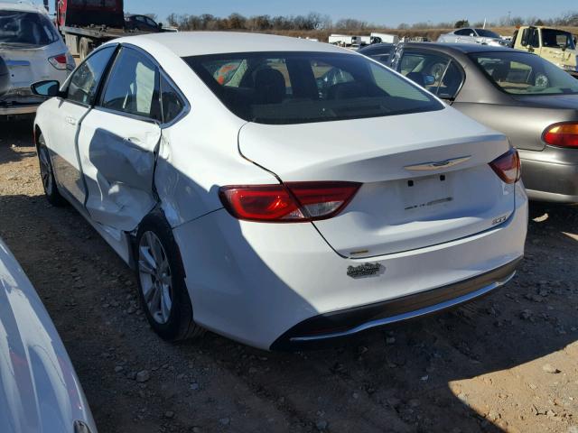 1C3CCCAB0FN577150 - 2015 CHRYSLER 200 LIMITE WHITE photo 3