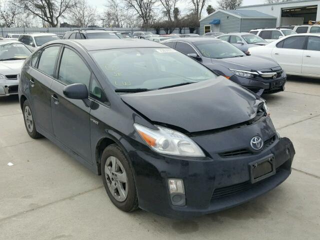 JTDKN3DUXB5321381 - 2011 TOYOTA PRIUS BLACK photo 1