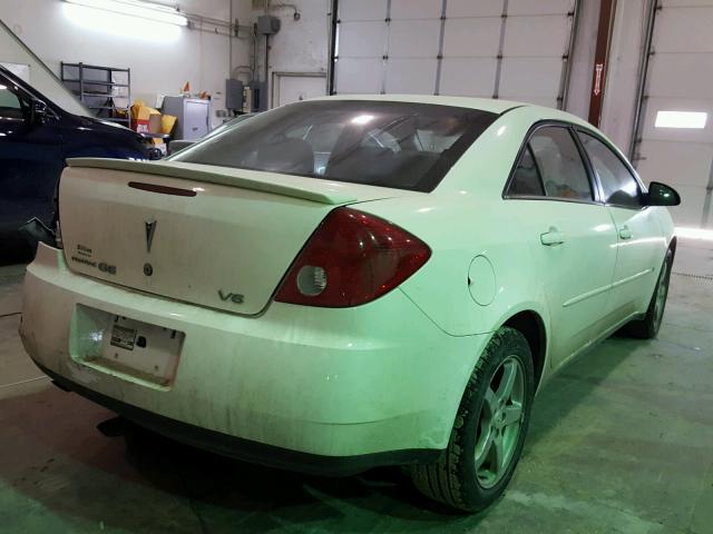 1G2ZG58N874116943 - 2007 PONTIAC G6 BASE WHITE photo 4