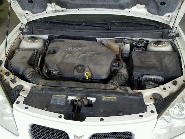 1G2ZG58N874116943 - 2007 PONTIAC G6 BASE WHITE photo 7