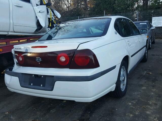 2G1WF52E439235258 - 2003 CHEVROLET IMPALA WHITE photo 4