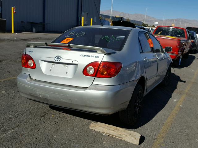 1NXBR38E94Z223213 - 2004 TOYOTA COROLLA CE SILVER photo 4