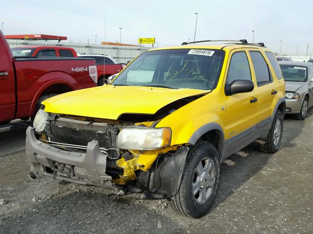 1FMYU04191KC38392 - 2001 FORD ESCAPE XLT YELLOW photo 2