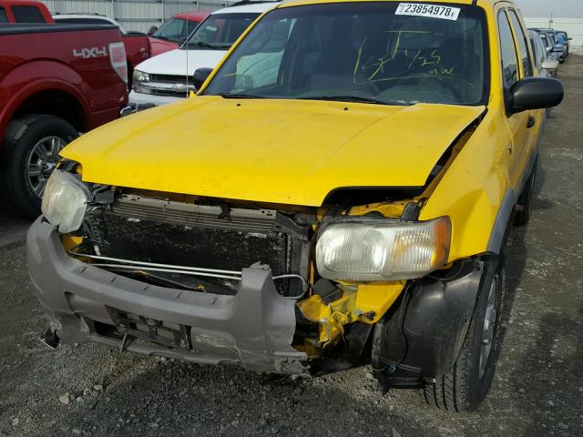 1FMYU04191KC38392 - 2001 FORD ESCAPE XLT YELLOW photo 9