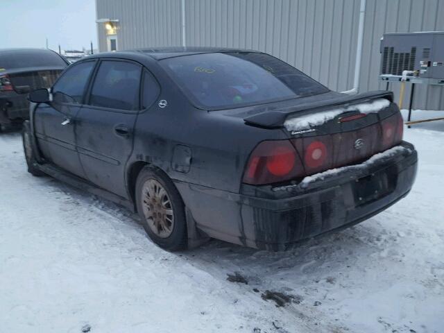 2G1WF52E519140544 - 2001 CHEVROLET IMPALA BLACK photo 3