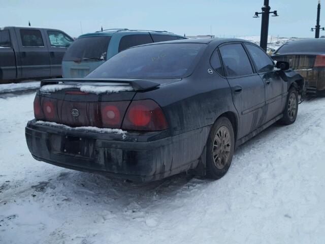 2G1WF52E519140544 - 2001 CHEVROLET IMPALA BLACK photo 4