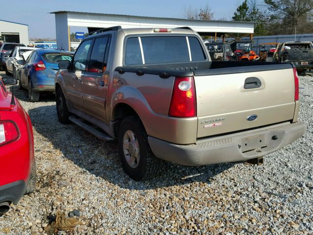 1FMZU67E41UC68569 - 2001 FORD EXPLORER S TAN photo 3