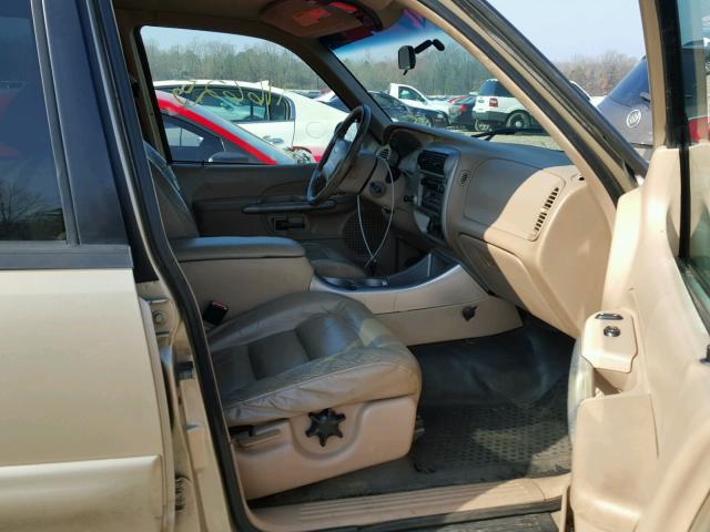 1FMZU67E41UC68569 - 2001 FORD EXPLORER S TAN photo 5