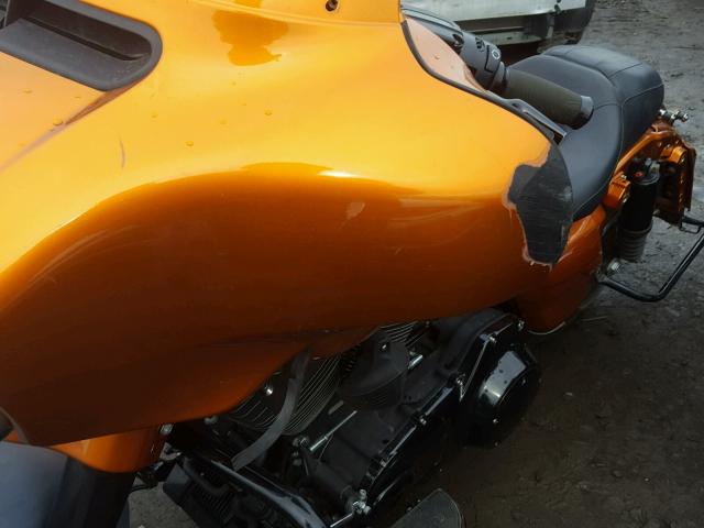 1HD1KRM13EB650506 - 2014 HARLEY-DAVIDSON FLHXS STRE ORANGE photo 9